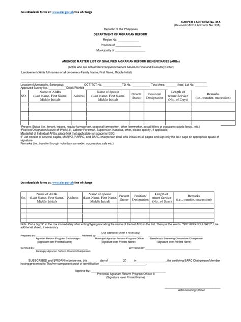 CARPER LAD Forms .